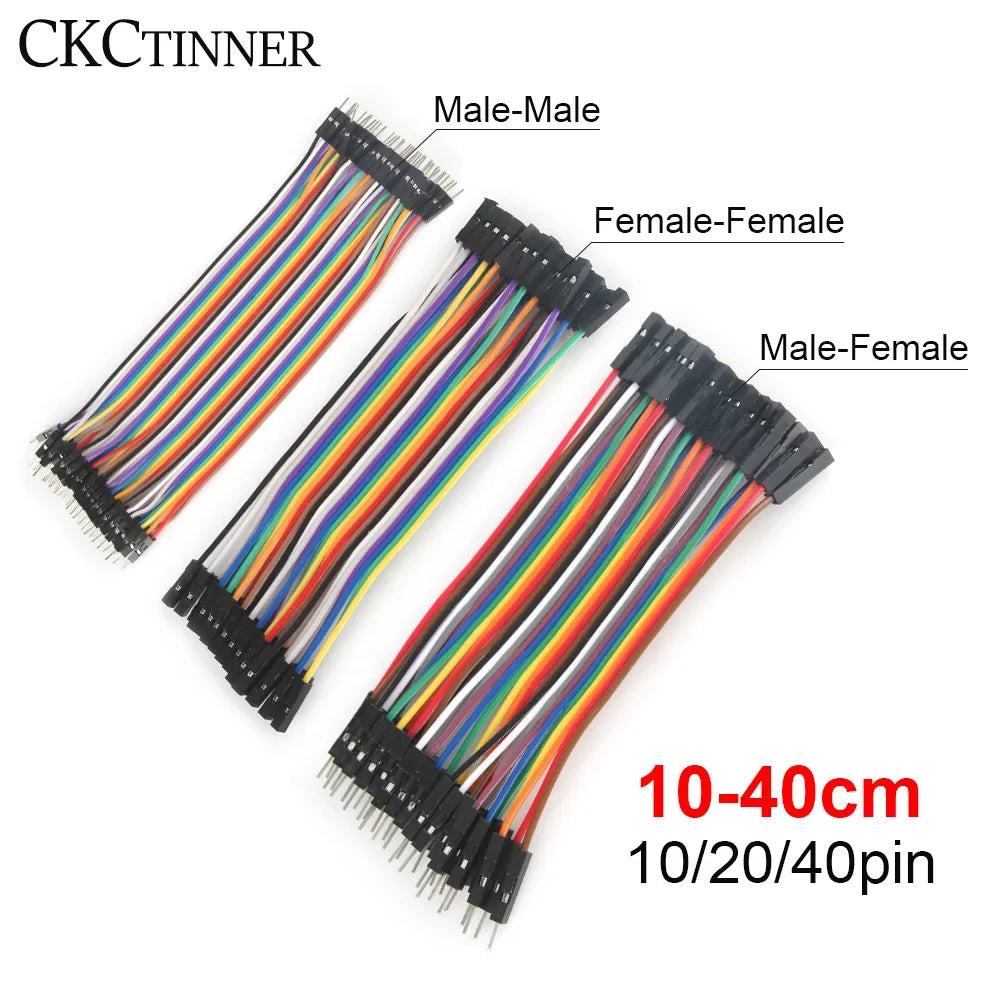 40-Pin Dupont Jumper Wires M/M M/F F/F – PCB & Arduino DIY