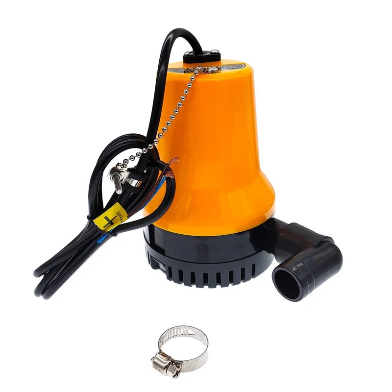 12V Submersible Bilge Pump – Mini DC Water Circulation Pump