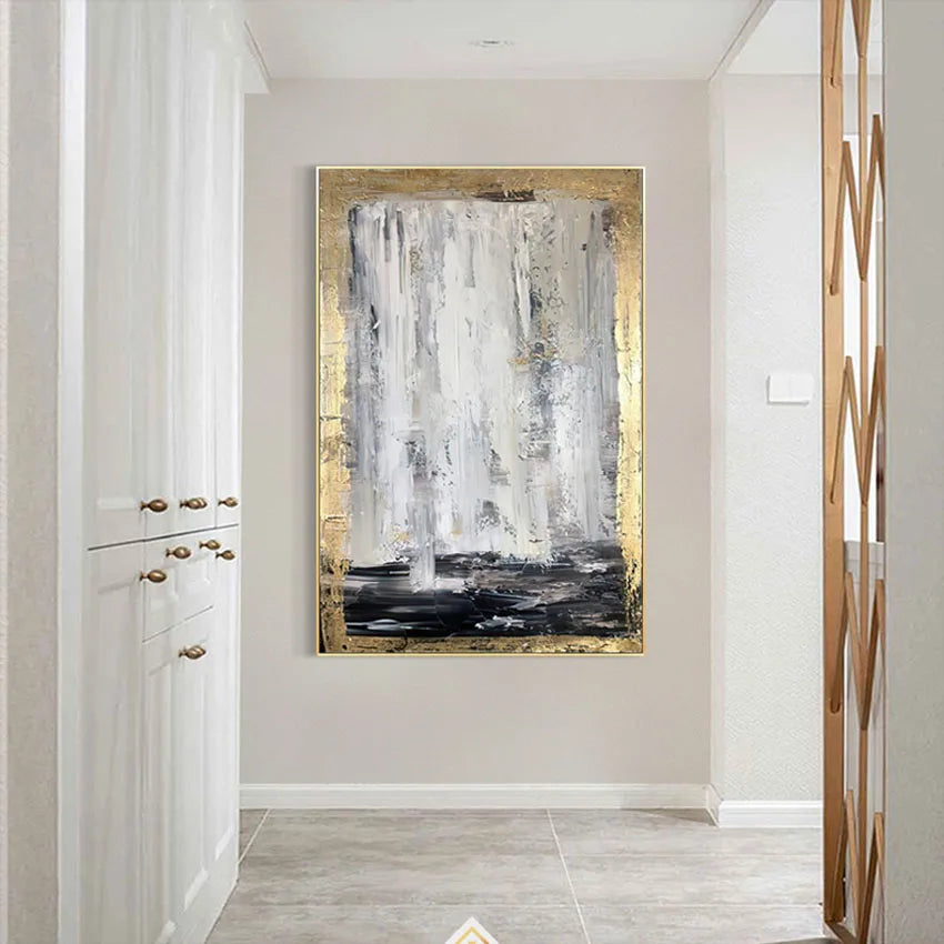 Hand-Painted Abstract Canvas Oil Painting | Textured Wall Art