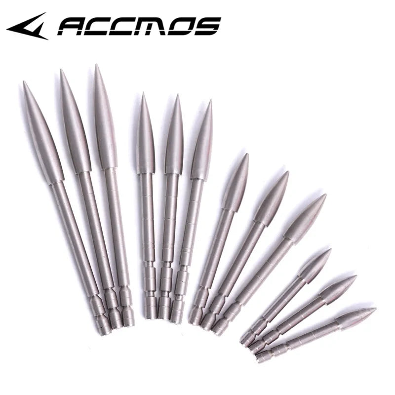 12 Stainless Steel Bullet Point Tip DIY 100 120 150 200 Grain ID
