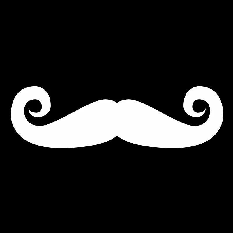 Gentleman's Beard Vinyl Decal – Car, Wall & Window Sticker