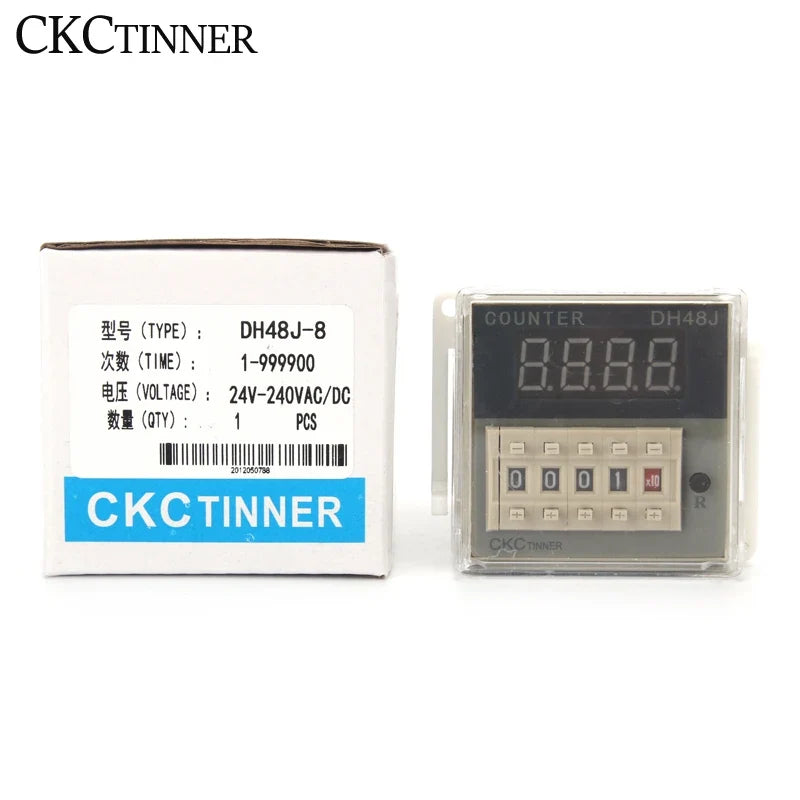 DH48J-8 Preset Digital Counter LCD Relay 1–999900 | CKCTINNER