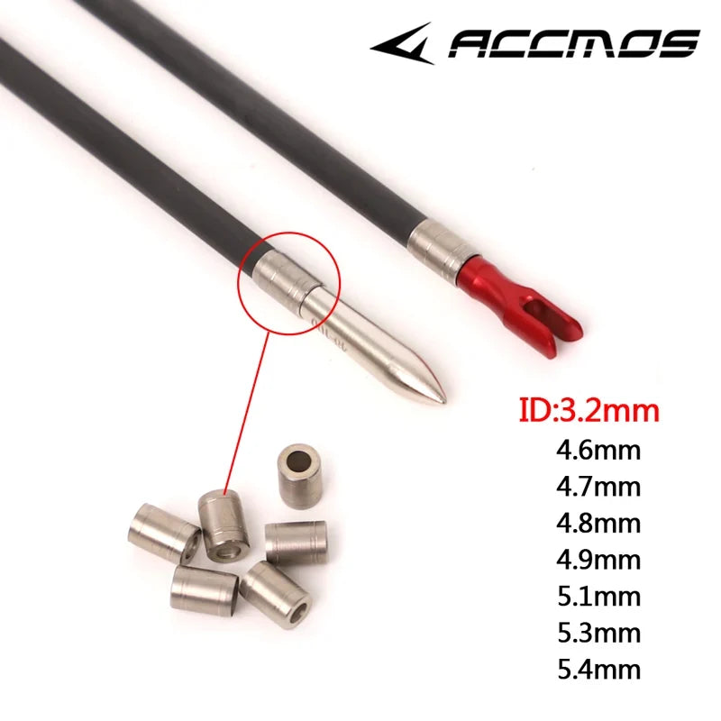 Archery Stainless Steel Explosion-proof Arrow Shaft Protecter Ring ID