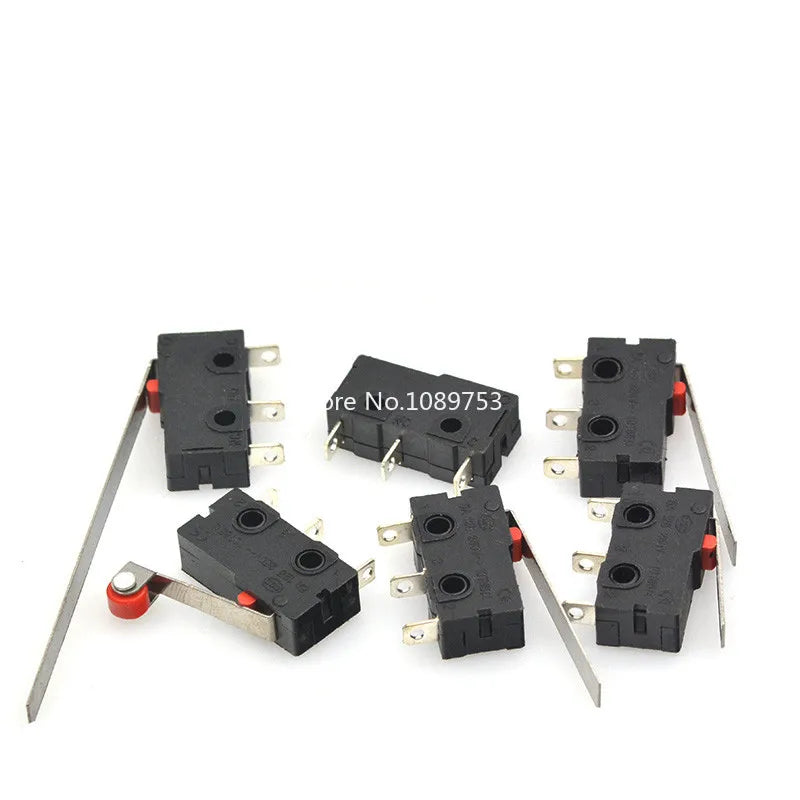 Mini Micro Limit Switch NO NC 3P Terminals SPDT 5A 125V 250V Roller