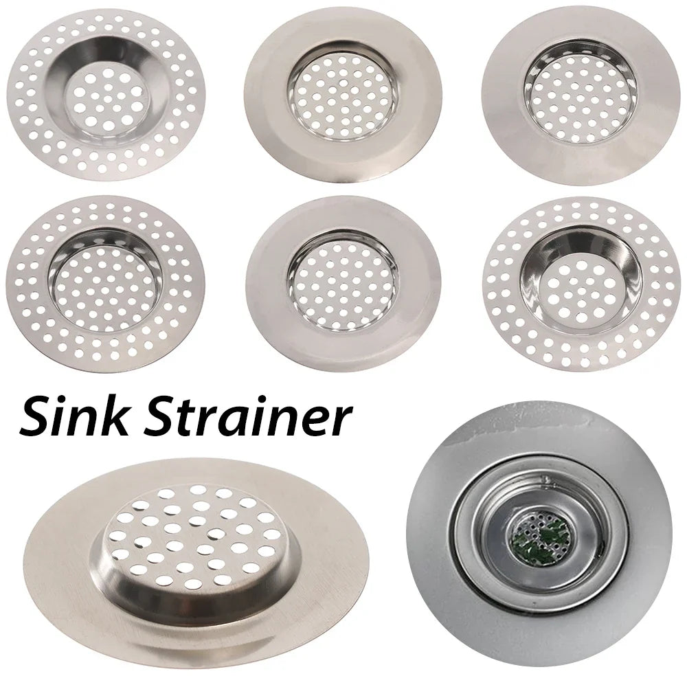 Stainless Steel Sink Drain Hair Catcher Strainer – 2 Pack