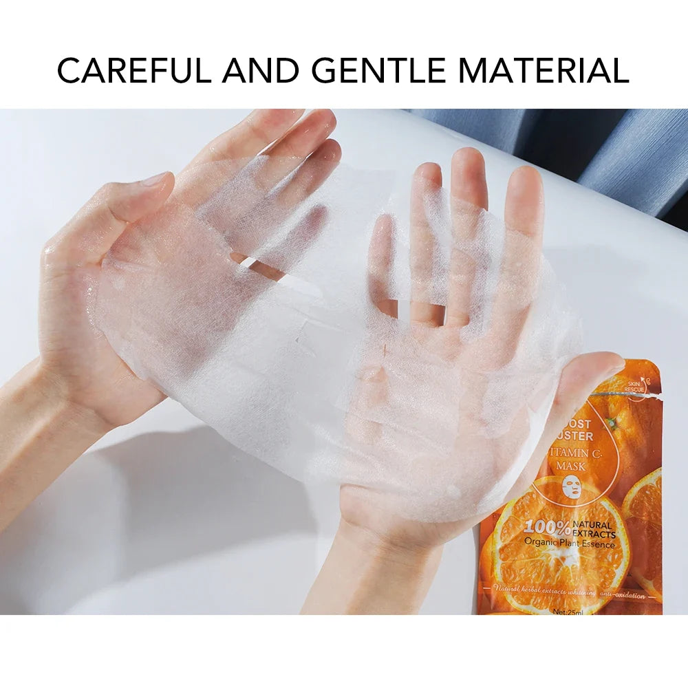 AILKE Vitamin C & Hyaluronic Acid Brightening Sheet Mask 10pc