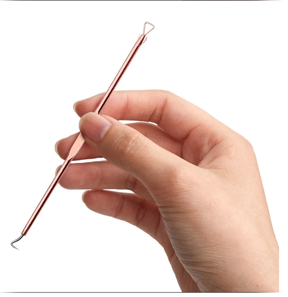4-Piece Blackhead Extractor Tool Set | Stainless Steel Pore Cleaner