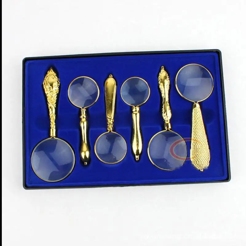 Premium 6-Pack Handheld Magnifying Glass Set – Multi-Size