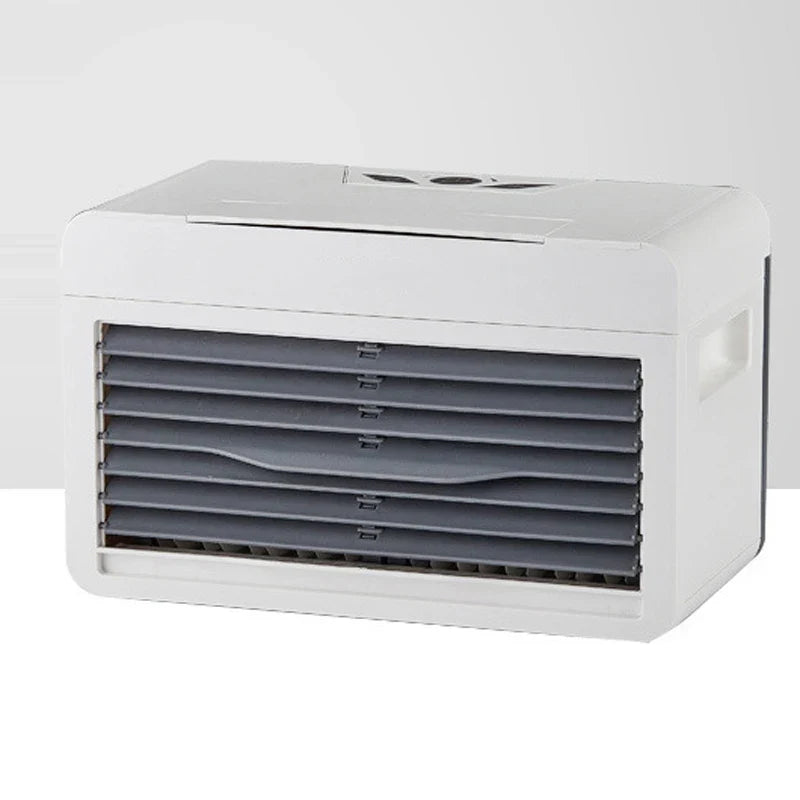 Mini USB Air Cooler Fan with Humidifier – 5V Desktop Cooling