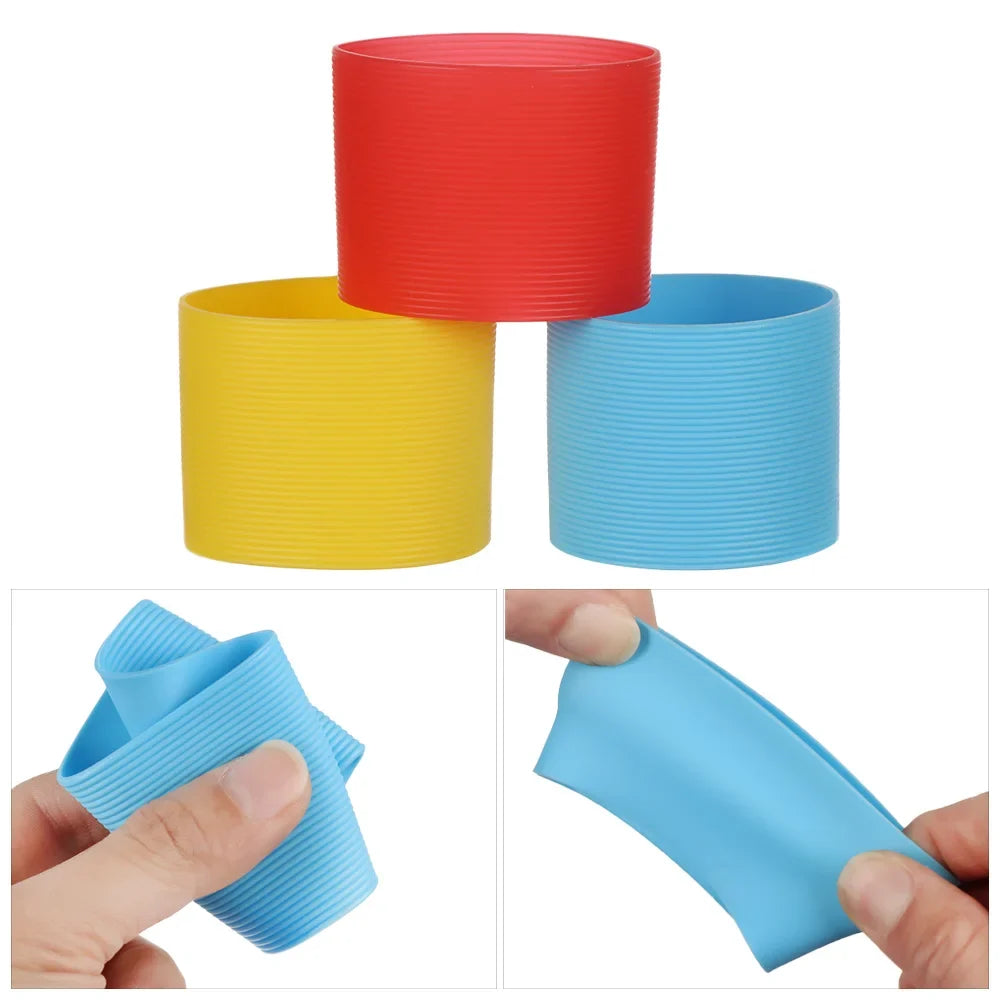Silicone Non-slip Mug Sleeve Glass Bottle Cover Cup Heat Insulation