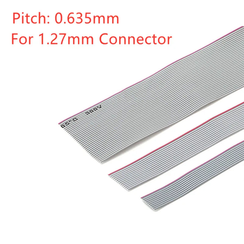 1Meter Pitch Grey Flat Ribbon Cable IDC FC Connector 10P 14P 16P 20P