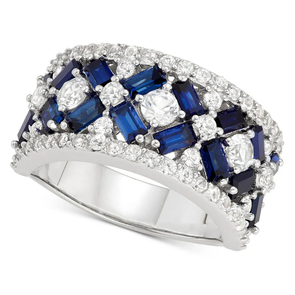 Huitan Princess Cubic Zirconia Ring – Fashion CZ Band for Women