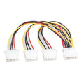 10 5 2 4Pin IDE Power Cables 4 Pin Molex Male 3 Port Female Supply
