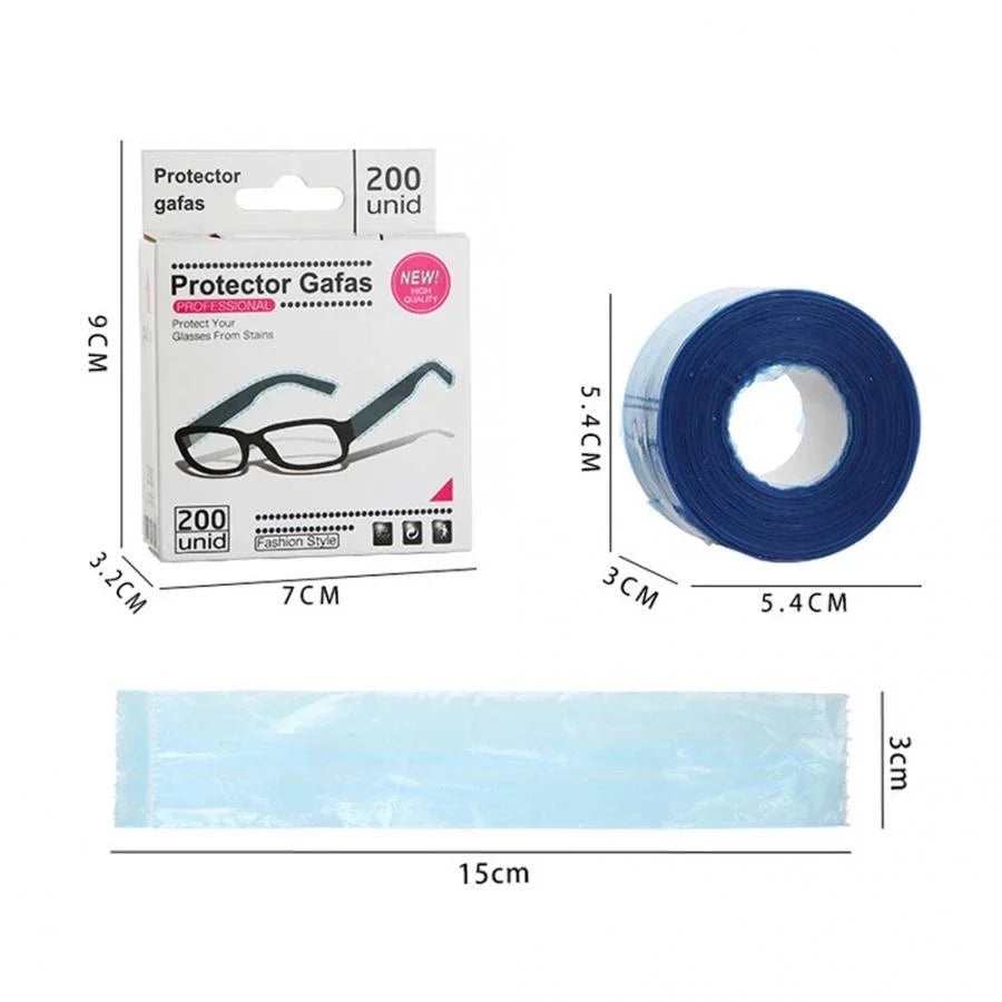 Disposable Glasses Leg Covers 200pc | Hair Coloring Protector