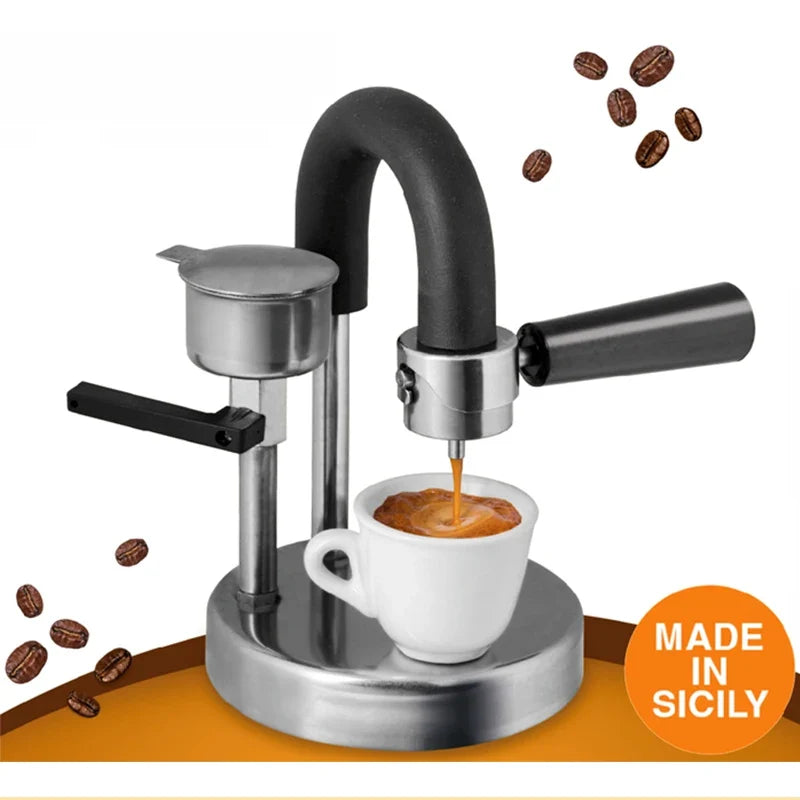 Stainless Steel Moka Espresso Pot | Gas & Induction 30–300ml