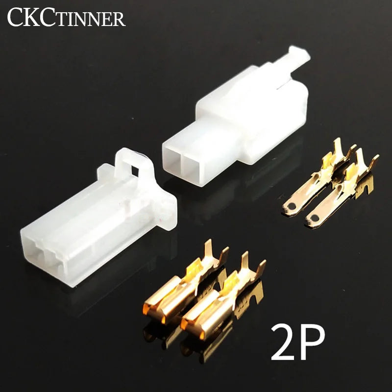 2.8mm Automotive Connector Kit – 5 Sets Male & Female Terminals