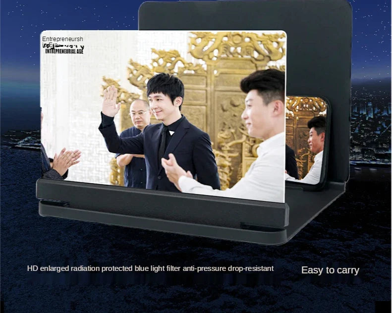 10X Phone Screen Magnifier – Foldable HD 3D Fresnel Lens