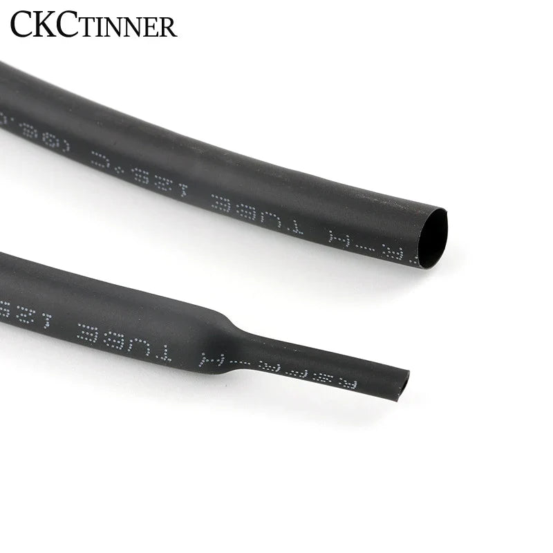 Black Heat Shrink Tubing 2:1 | 1mm–40mm Wire Wrap Sleeve
