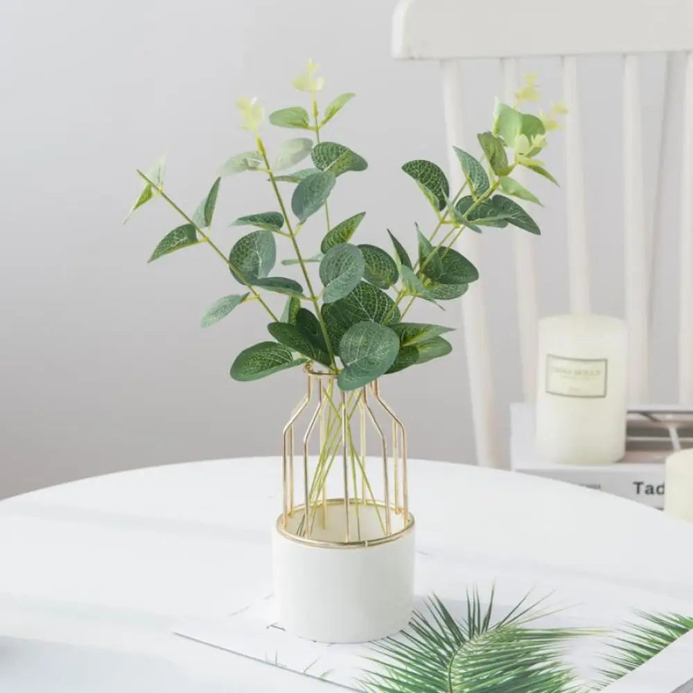 Artificial Eucalyptus Leaves Silk Stems 20/60 Pcs – Décor