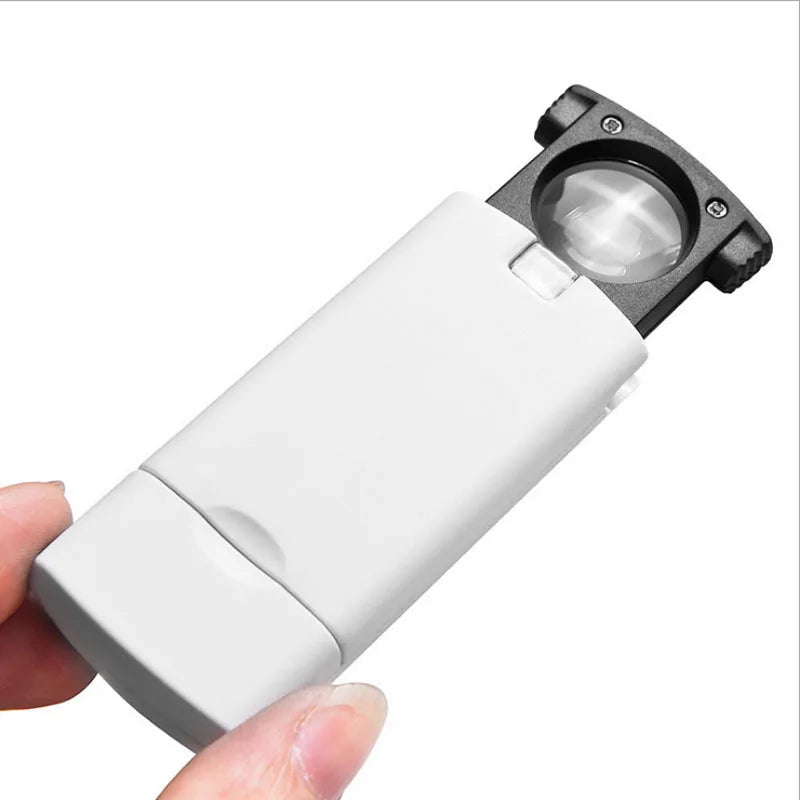20X 45X Magnifying Glass with LED Light – Jewelry Loupe