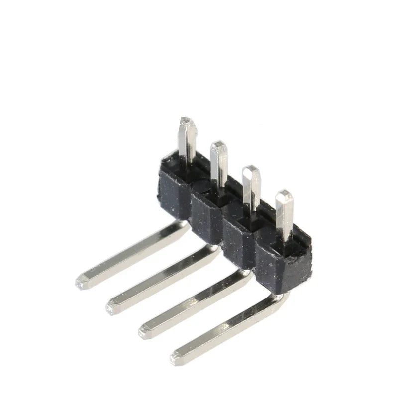 Single Row Right Angle PCB Board Copper Pin Header Connector Male