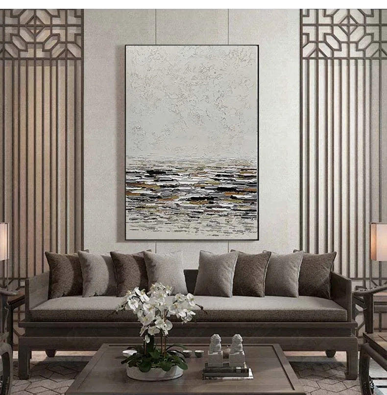 Handmade Abstract Oil Painting on Canvas | Wall Art Decor