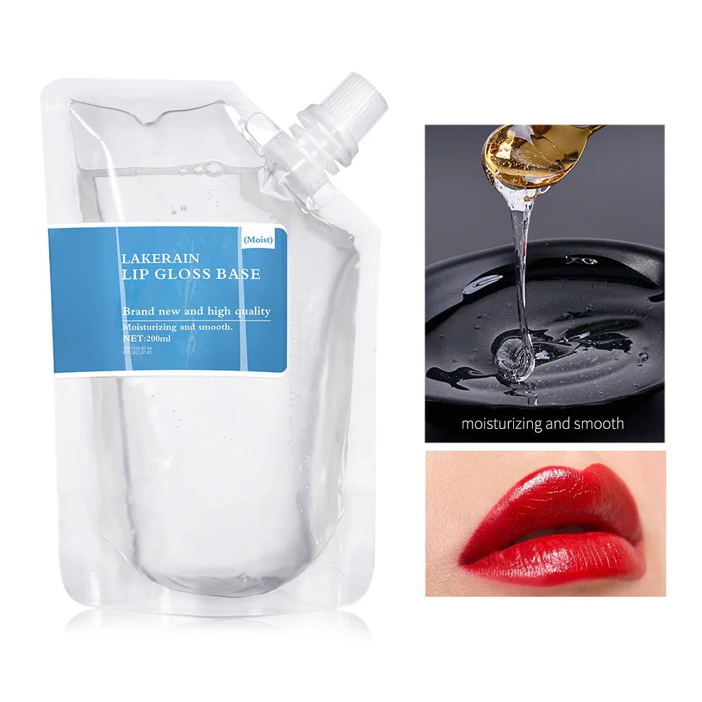 Clear Lip Gloss Base Gel 200ml – Vegan DIY Lipstick Base