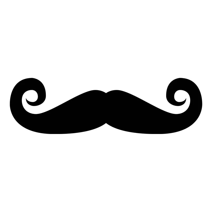 Gentleman's Beard Vinyl Decal – Car, Wall & Window Sticker