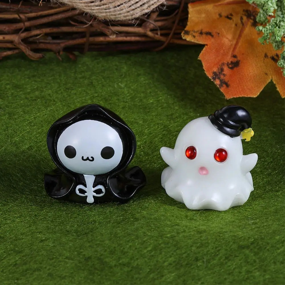 Halloween Pumpkin Ghost Vampire Micro Landscape Resin Craft Mini