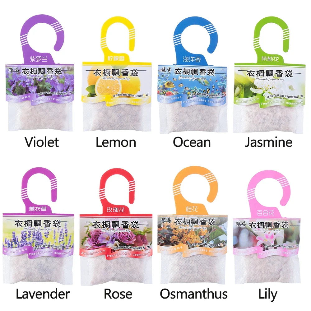 Natural Fragrances Hanging Spices Bag Wardrobe Deodorizing Paper