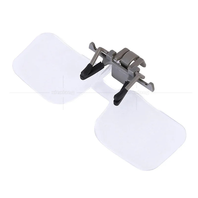 2x Clip-On Flip-Up Magnifying Glasses – Eyeglass Loupe