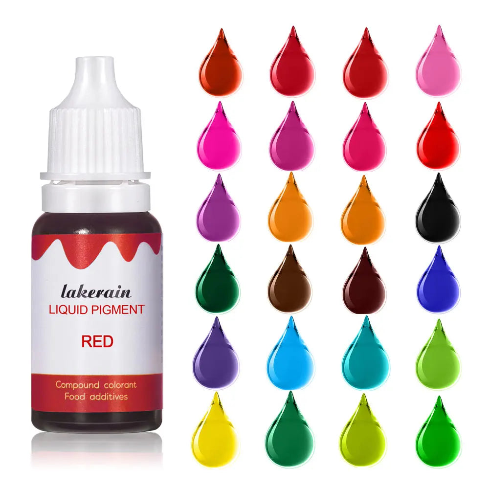DIY Lip Gloss Base Kit – Liquid Pigment & Flavor Essence Oil 10ml
