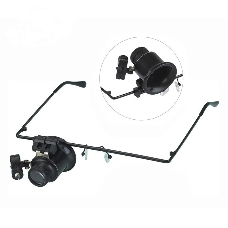 Headband 20X Magnifier Loupe with LED Light | Watch & Jewelry