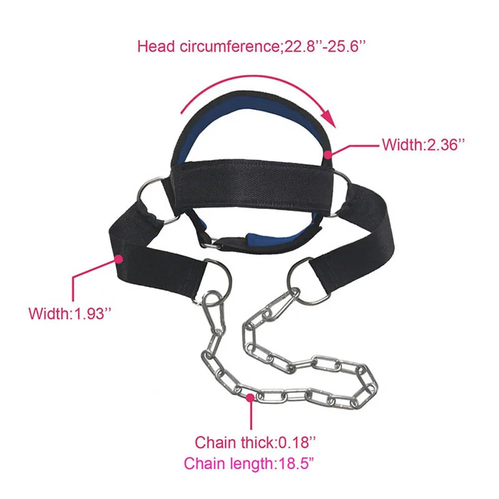 Adjustable Head Neck Training Harness – Weight Bearing Gym Strap