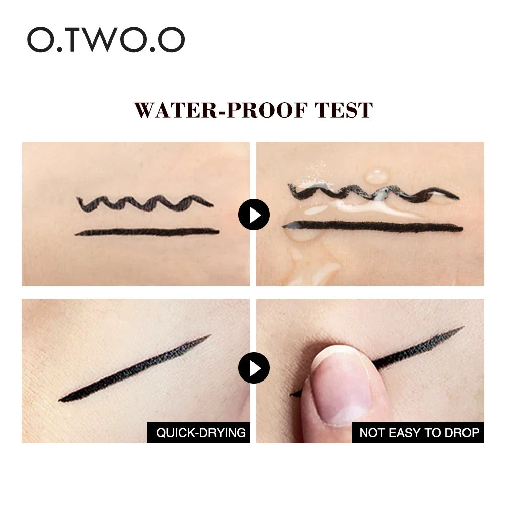 O.TWO.O Waterproof Eyeliner Stamp Kit – Double-Ended, 2pc Set