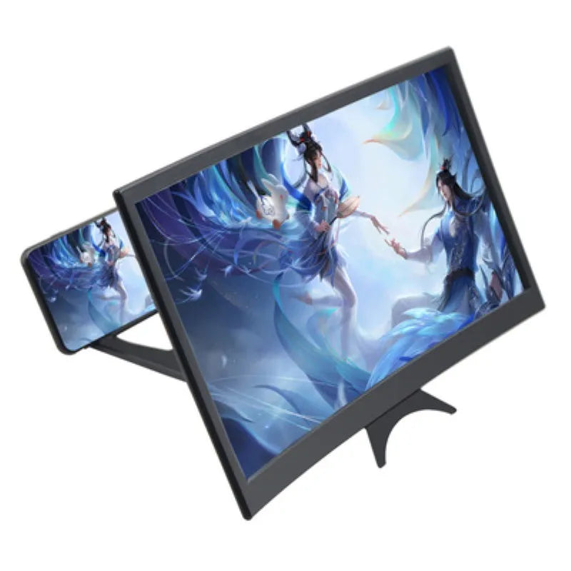 14-Inch Curved Phone Screen Magnifier – 3X 4X Acrylic Lens