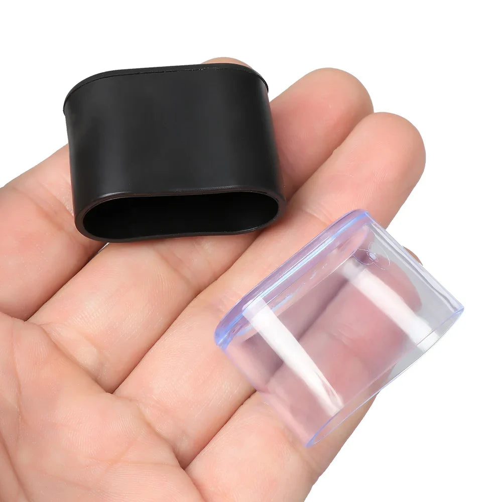 Non-slip Oval Chair Leg Caps Feet Protector Pads Furniture Leveling