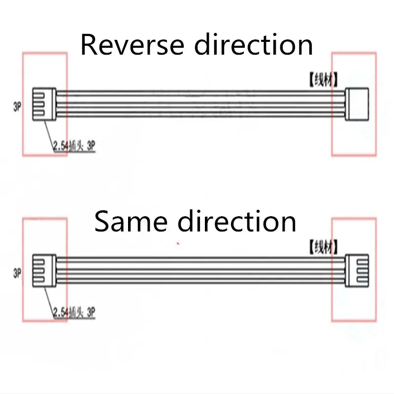 ZH 2 3 4 5 6 7 8 9 10P Double-ended Terminal Line ZH1 Same Reverse
