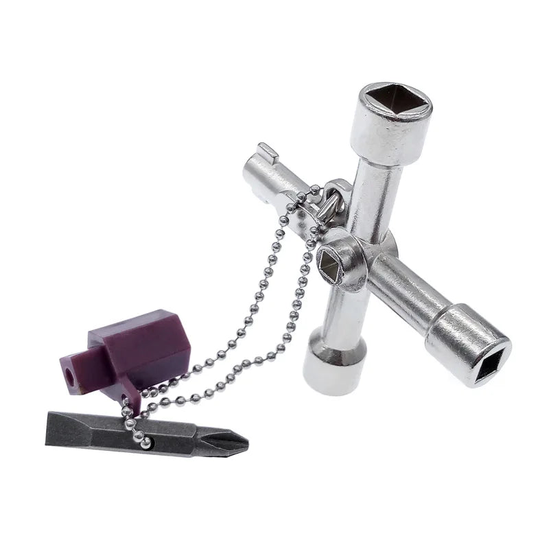 5-in-1 Triangle Wrench Cross Key – Universal Cabinet Tool