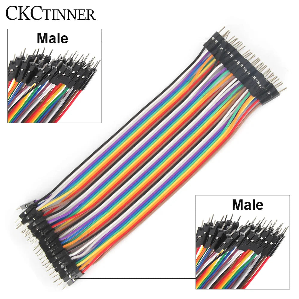 40-Pin Dupont Jumper Wires M/M M/F F/F – PCB & Arduino DIY