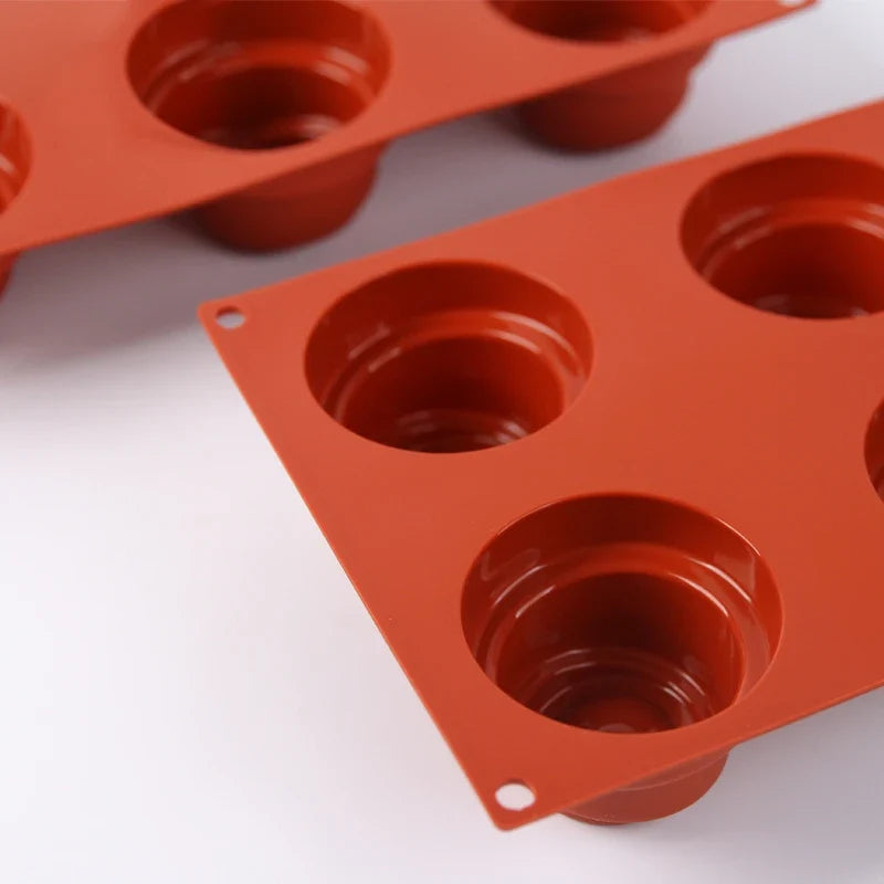 6-Cavity 3D Silicone Mold for Cake, Mousse & Chocolate