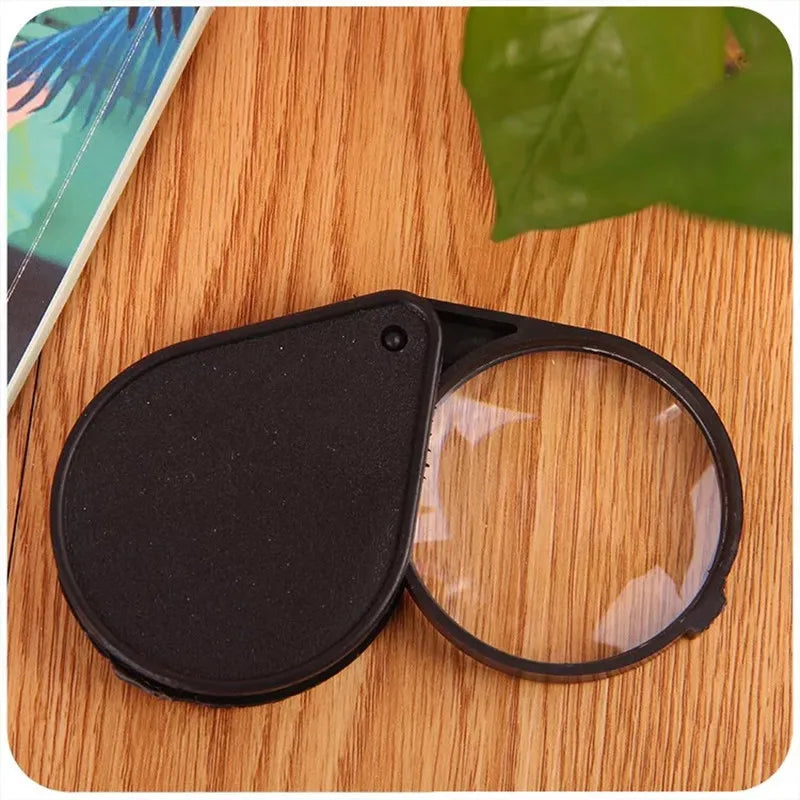 10X Foldable Pocket Magnifier – 60mm Jewelry Loupe Glass