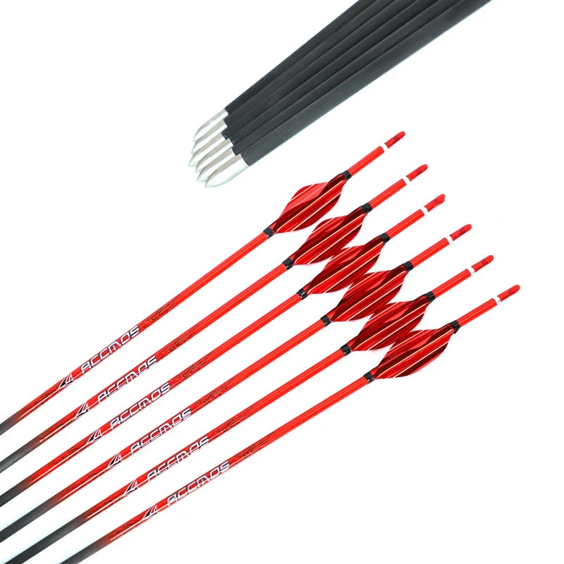 ID4 Yellow Shaft Orange Arrows Pure Carbon Arrow Spine 400 1000 Bow