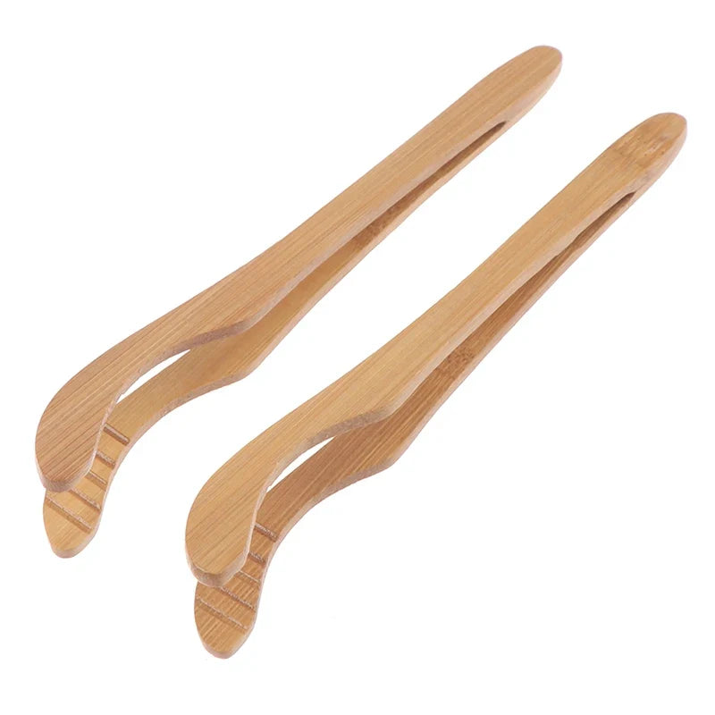 Bamboo Tea Tongs – Food Clips for Toast, Bagel & Sugar