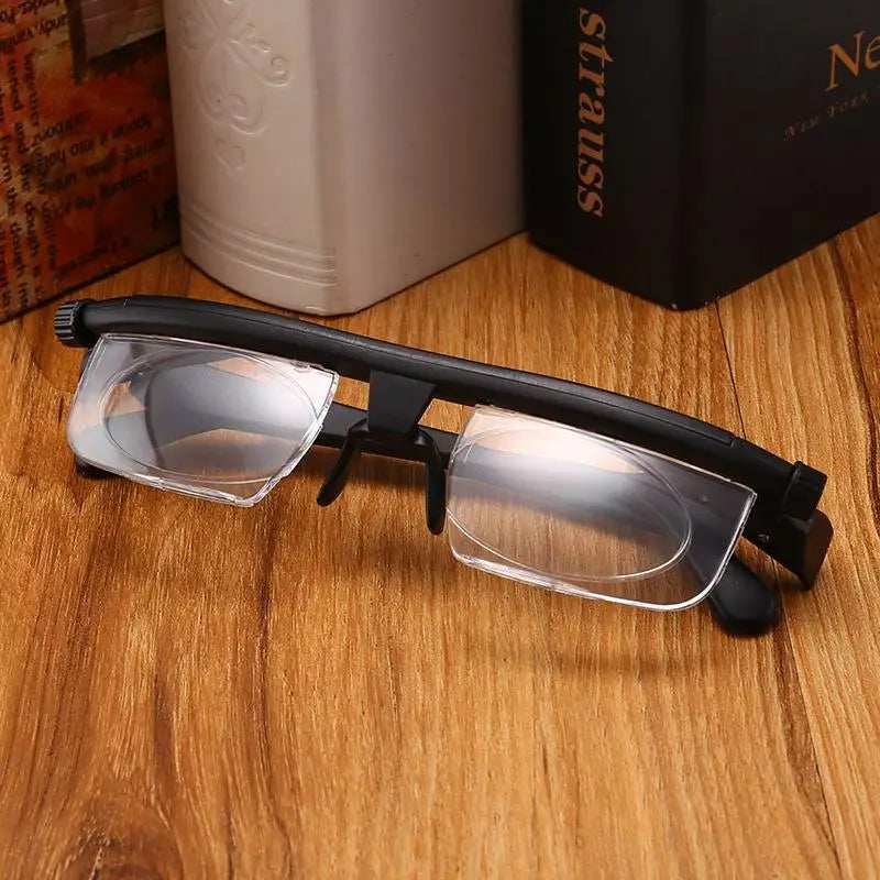 Dual-Focus Adjustable Glasses – Near & Far -6D to +3D Lenses
