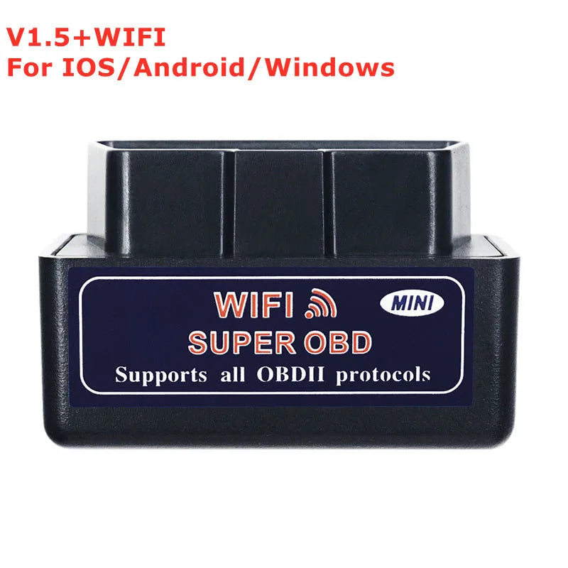 ELM327 V1.5 Bluetooth WiFi OBD2 Scanner – iOS, Android & PC