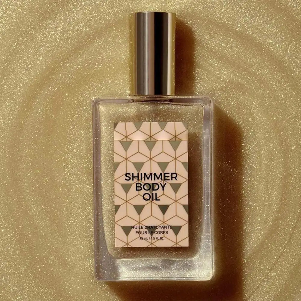 Liquid Shimmer Highlighter Oil – Face & Body Glow Makeup 45ml