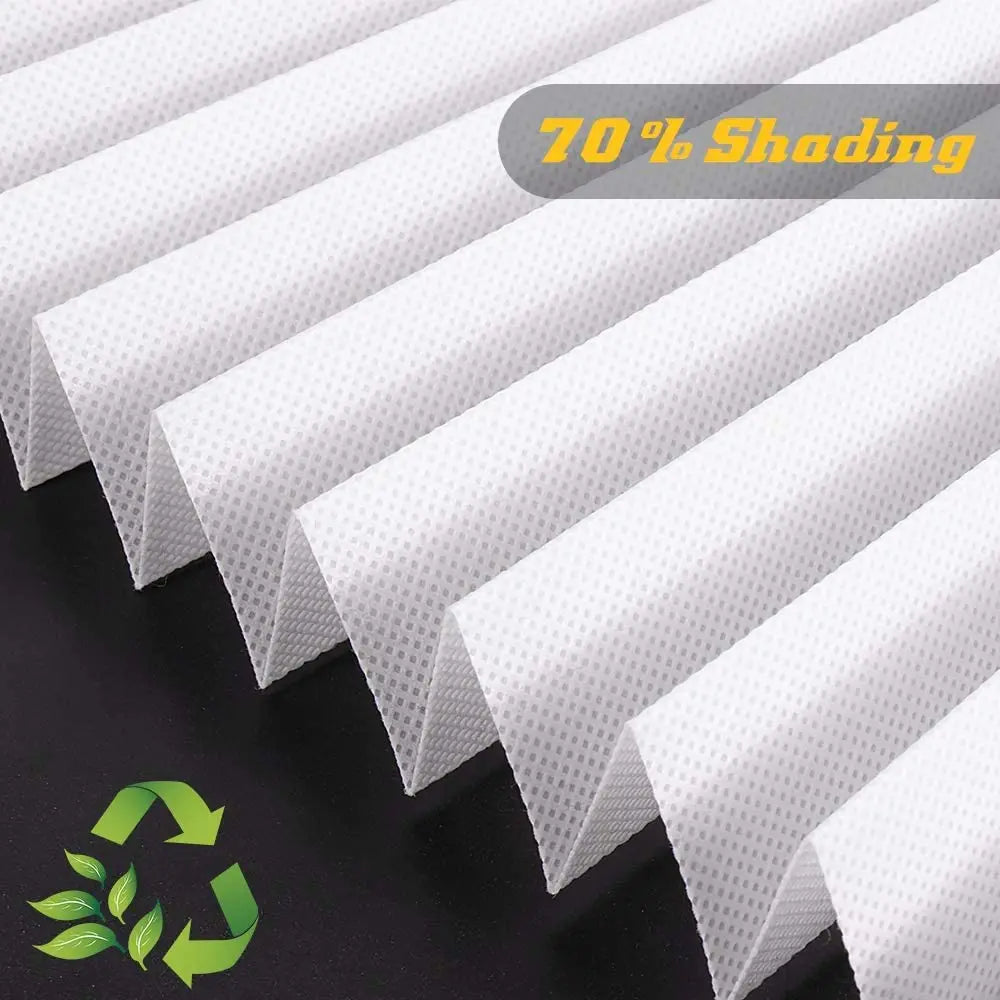 Easy Install Light Filtering Pleated Paper Shades Window Temporary
