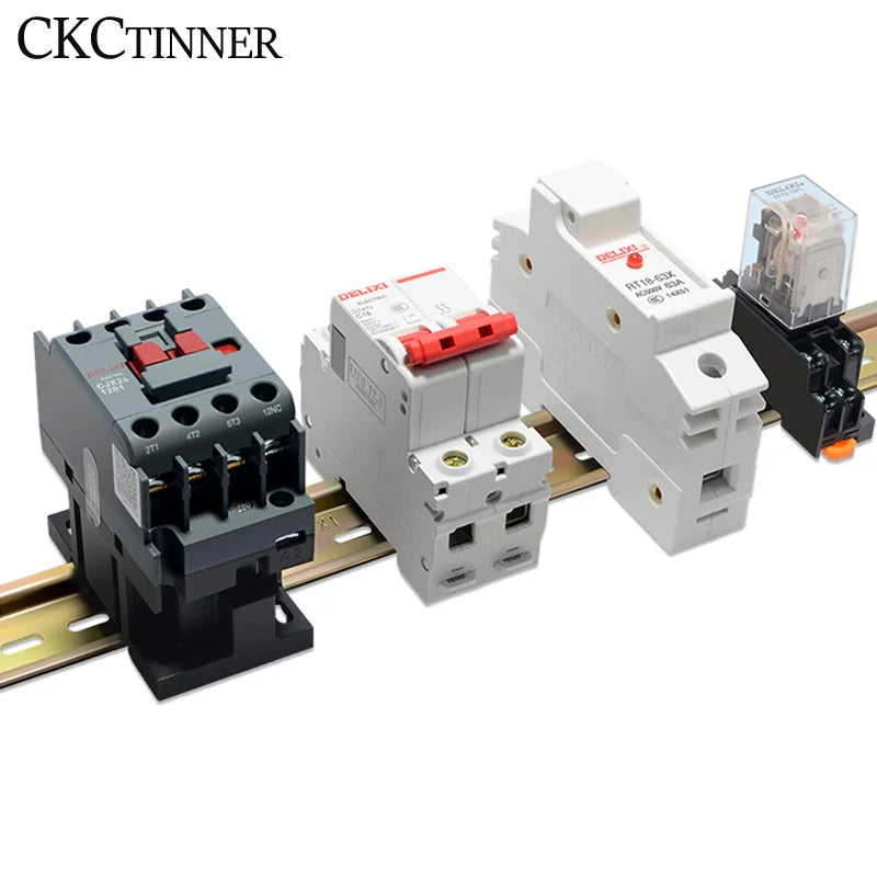C45 DIN Rail 35mm x 7.5mm – Aluminum & Steel Guide Rail