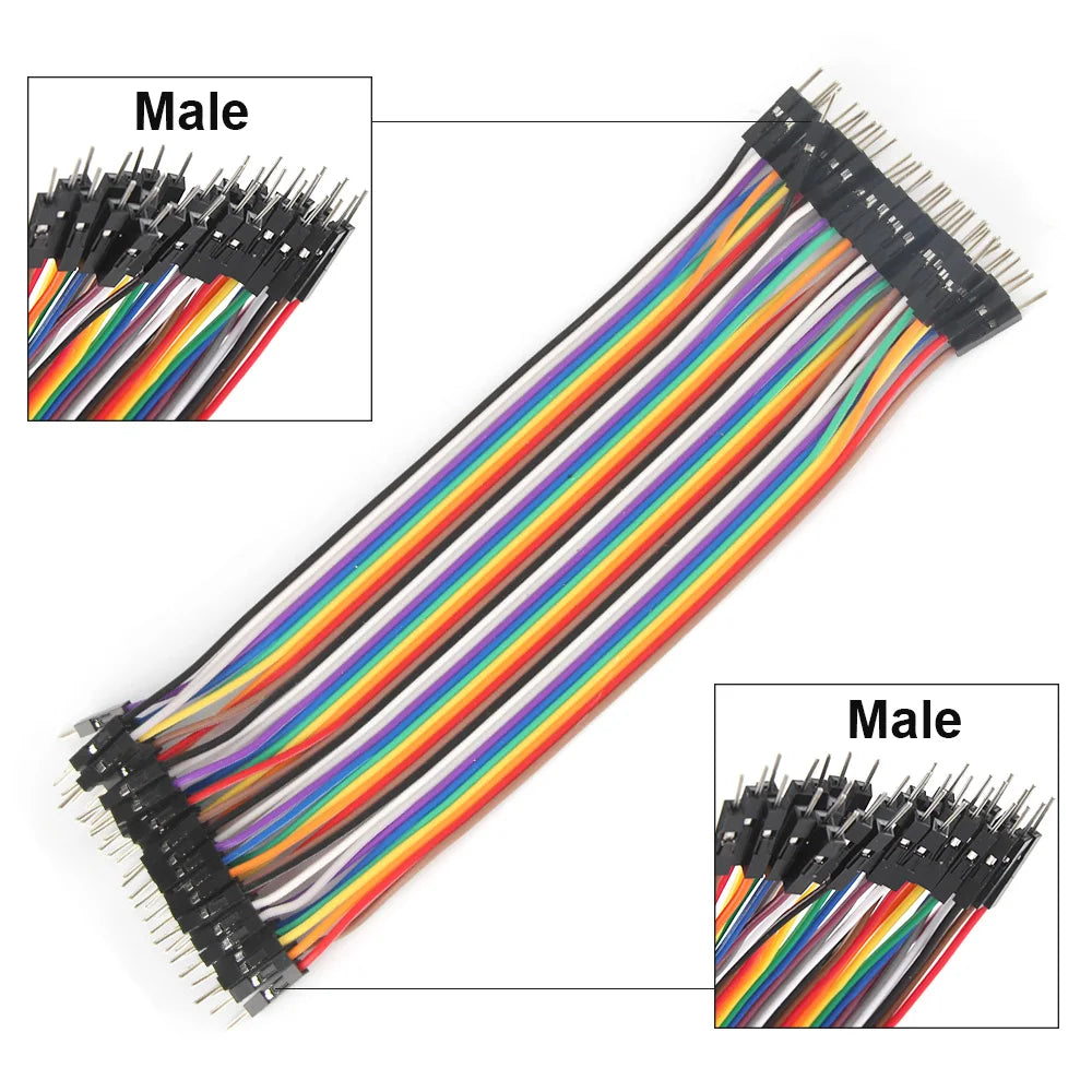 40-Pin Dupont Jumper Wires M/M M/F F/F – PCB & Arduino DIY